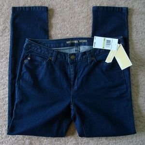 Michael Kors Dark Wash Capri Jeans Skinny Leg